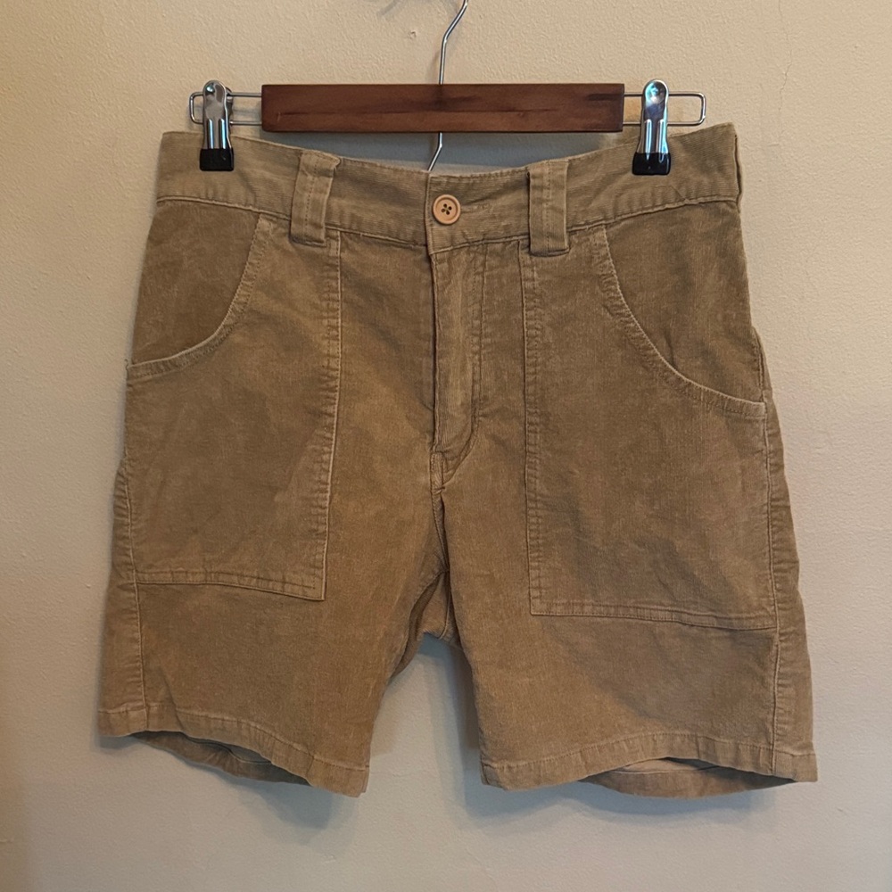 Deus Ex Machina Tan Corduroy Shorts